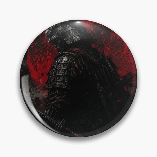 Item preview, Dark Samurai Warrior Poster Japanese Gothic Red Moon Art designed and sold by BerkeAkbahceci.