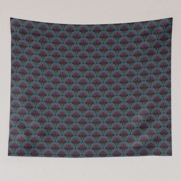 Item preview, Japandi floral pattern _ Midnight_small designed and sold by Ama Zuan-Zumi.