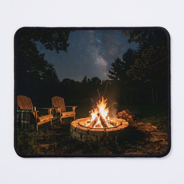 Item preview, Cozy Adirondack Chairs Fire Pit Starry Night designed and sold by novadawy.