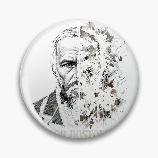 Item preview, Fyodor Dostoevsky Quote - Mystery of Human Existence Art designed and sold by Adham5tito.