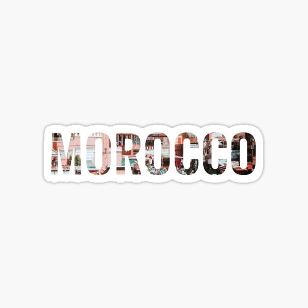 I Love Morocco -- Street Fair Design Sticker