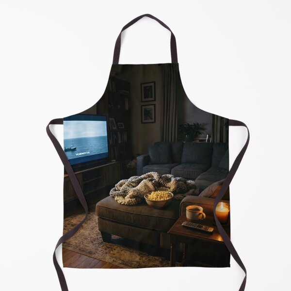 Item preview, Cozy Movie Night Living Room Candlelight Aesthetic designed and sold by novadawy.