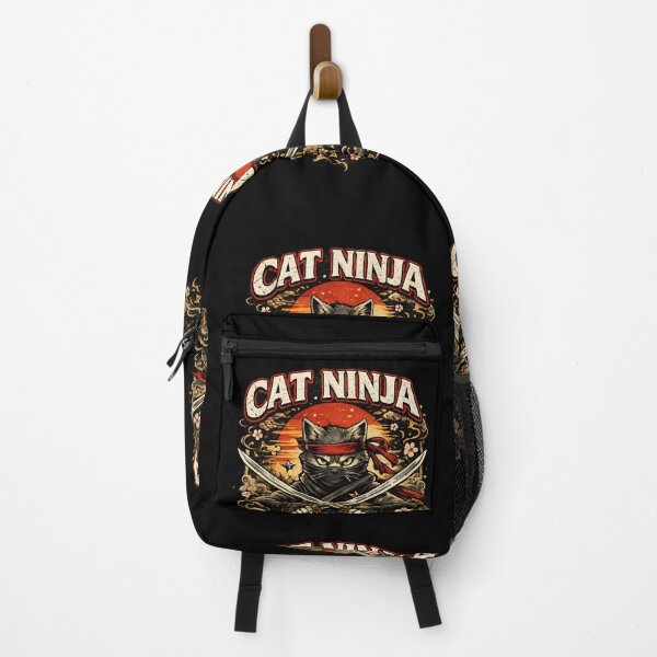 Item preview, Cat Ninja Vintage Japanese Art Katana Swords designed and sold by Sitred123.