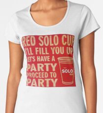 Red Solo Cup, Original Vintage Art Women's Premium T-Shirt