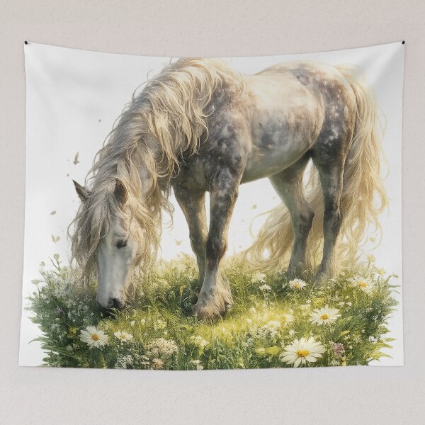 Item preview, Peaceful Meadow Horse | Nature Serenity Artwork designed and sold by Sticleg.