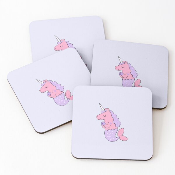 Item preview, Cute Mermicorn Pink Unicorn Mermaid Pastel Illustration designed and sold by bosamji.