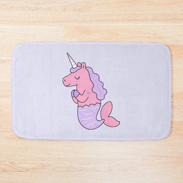 Item preview, Cute Mermicorn Pink Unicorn Mermaid Pastel Illustration designed and sold by bosamji.