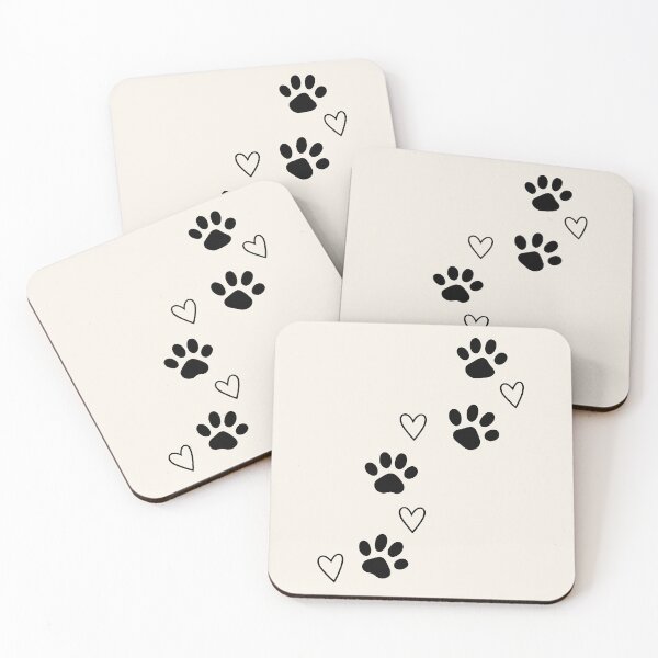 Item preview, Pet Paw Prints Hearts designed and sold by Corvoria.