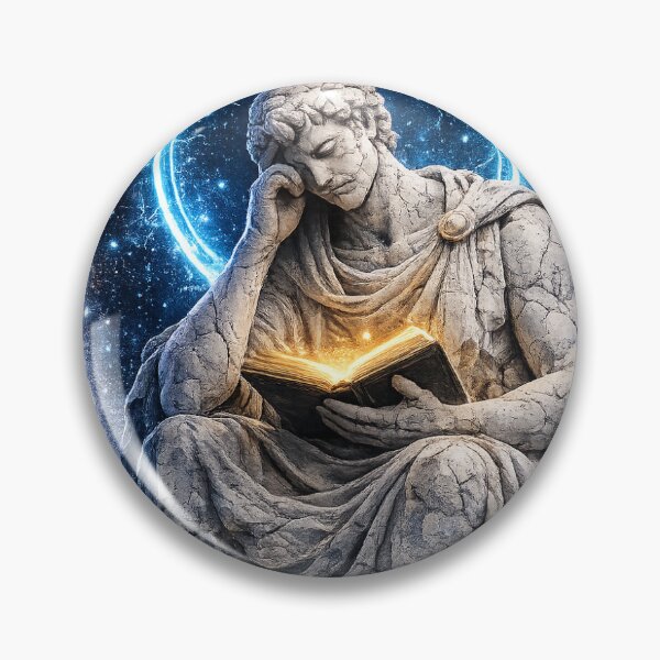 Item preview, Saint of Introverts | Dark Academia Greek Statue Cyberpunk Art designed and sold by NicheThreadCo.