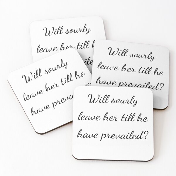 Item preview, "Will sourly leave her till she have prevailed?" - handwriting black designed and sold by ariksworld.