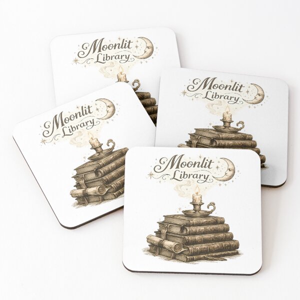 Item preview, Moonlit Library Shirt — Dark Academia Books and Moon Aesthetic Tee designed and sold by Moonveil_Studio.
