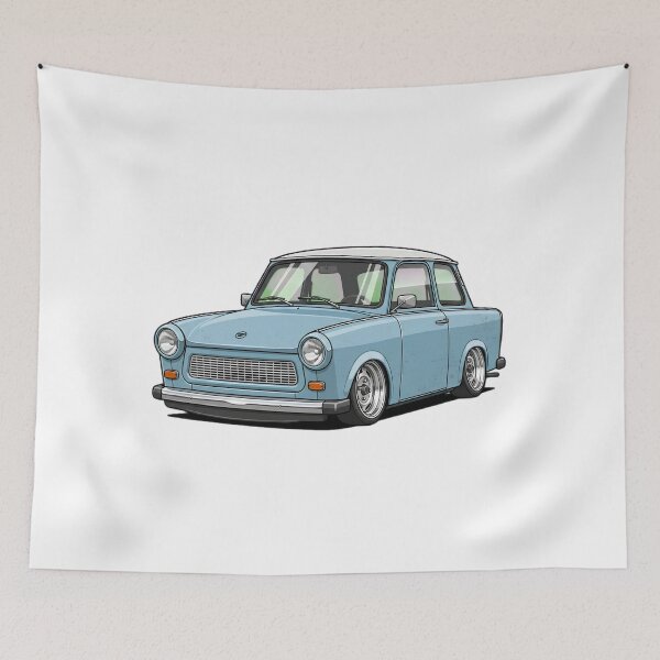 Item preview, Classic Trabant 601 Lowered – Vintage East German Car Retro Automotive Design designed and sold by ArcticFoxStudio.