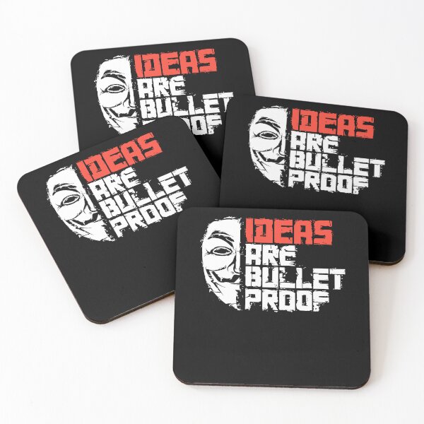 Item preview, Ideas Are Bulletproof Anonymous Mask Freedom Of Thought designed and sold by Mind-Drift.