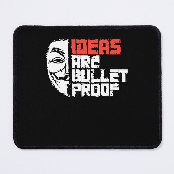 Item preview, Ideas Are Bulletproof Anonymous Mask Freedom Of Thought designed and sold by Mind-Drift.