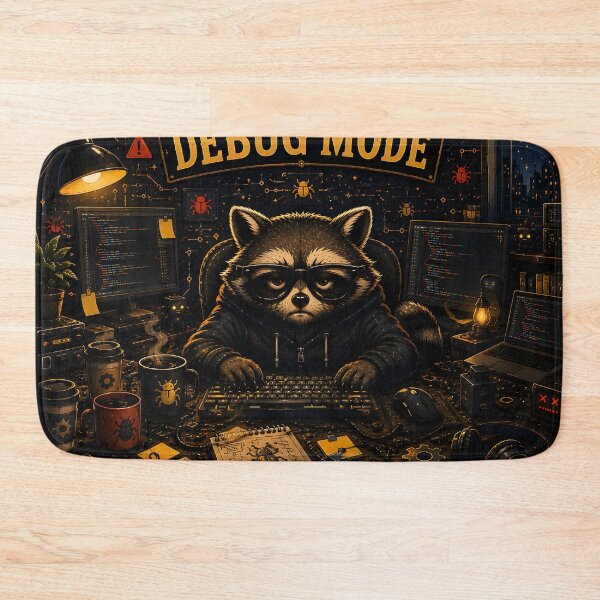 Item preview, It Works On My Machine Programmer Raccoon designed and sold by Omni Craft .