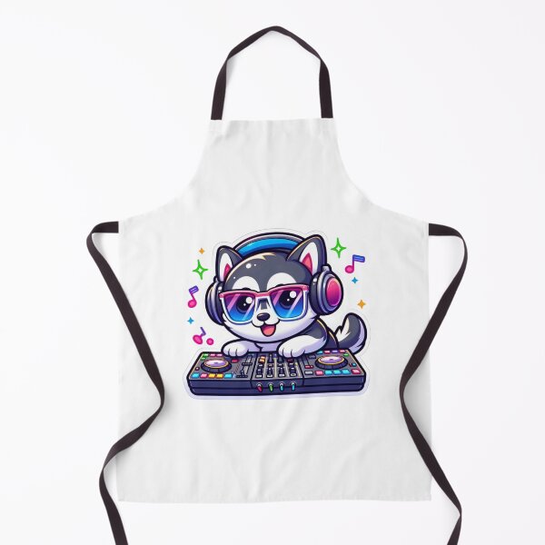Item preview, Cute Husky DJ Kawaii Sticker| Cool Dog Music Lover Design with Headphones designed and sold by carestazafeli.