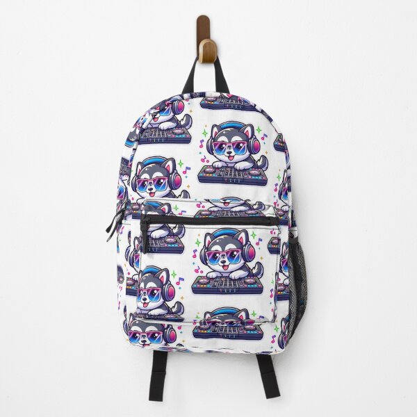Item preview, Cute Husky DJ Kawaii Sticker| Cool Dog Music Lover Design with Headphones designed and sold by carestazafeli.