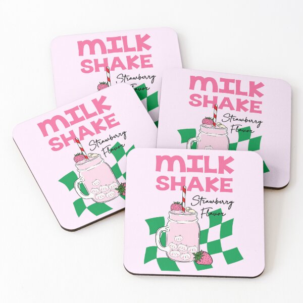 Item preview, Cute Strawberry Milkshake Kawaii Aesthetic Retro Design designed and sold by Soft Glow.