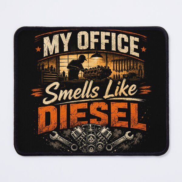 Item preview, My Office Smells Like Diesel Mechanic Shirt Tee designed and sold by Serigraphy.