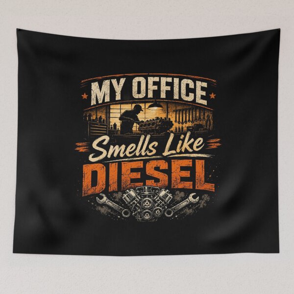 Item preview, My Office Smells Like Diesel Mechanic Shirt Tee designed and sold by Serigraphy.