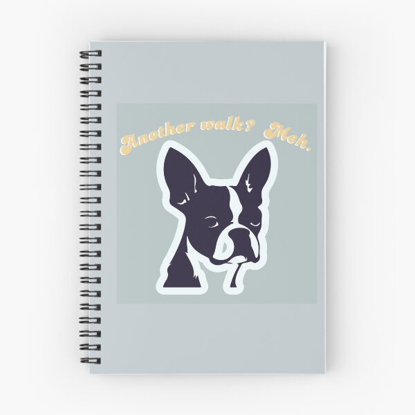 Item preview, Another Walk? Meh. Print Boston Terrier Poster, Sarcastic Dog Wall Art, Pet Lover Gift, Minimalist Graphic Boston Terrier Decor designed and sold by Bossie Brand Apparel .