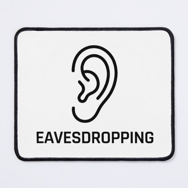 Item preview, Eavesdropping Minimalist Line Art Typography Streetwear Design designed and sold by Nova Blend.