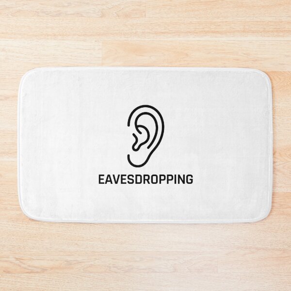 Item preview, Eavesdropping Minimalist Line Art Typography Streetwear Design designed and sold by Nova Blend.