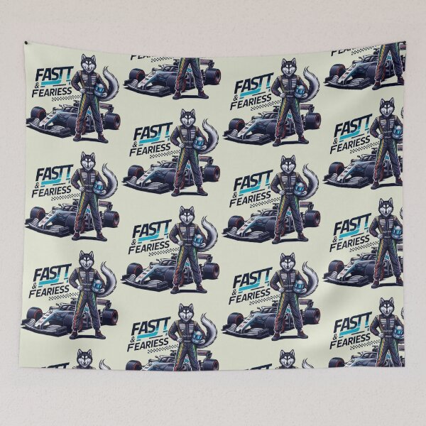 Item preview, Fast & Fearless Husky Racer-Formula Racing Dog Street Style  designed and sold by carestazafeli.