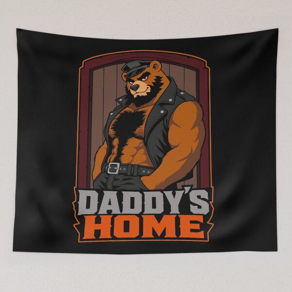 Item preview, Big Daddy's Home Hairy Bara Bear designed and sold by BlueBullBazaar.