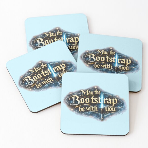 Item preview, May the Bootstrap Be With You – Phylogenetics & Statistics Meme designed and sold by Nerd Romance Café.