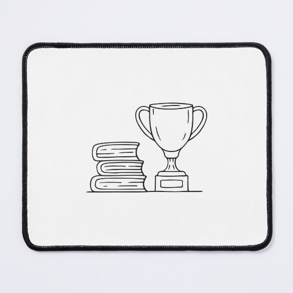 Item preview, Trophy Beside Stack of Books designed and sold by rasagamastore.