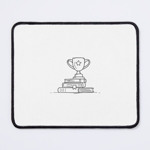 Item preview, Books Stacked Next to Trophy designed and sold by rasagamastore.