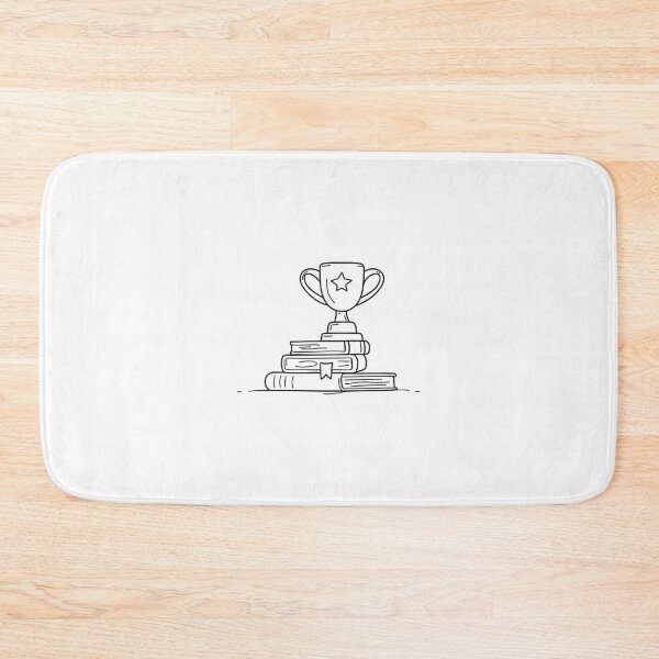 Item preview, Books Stacked Next to Trophy designed and sold by rasagamastore.