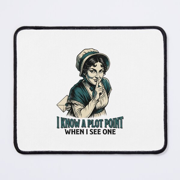 Item preview, I Know A Plot Point When I See One Jane Austen Book Worm designed and sold by Fenay Designs.