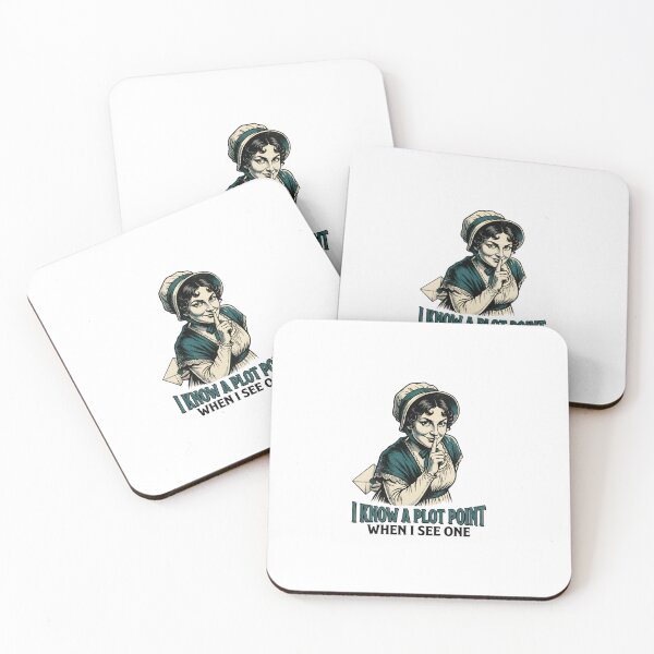 Item preview, I Know A Plot Point When I See One Jane Austen Book Worm designed and sold by Fenay Designs.