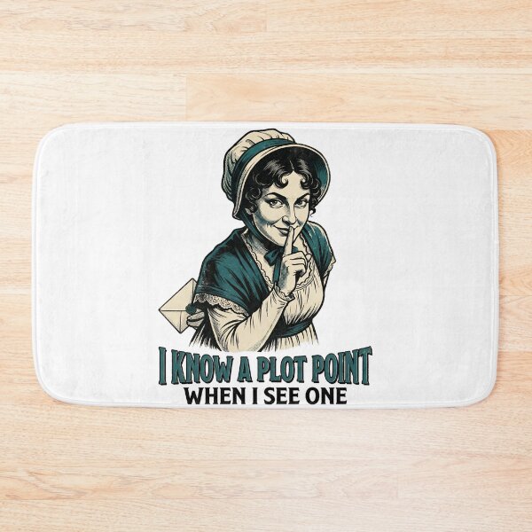 Item preview, I Know A Plot Point When I See One Jane Austen Book Worm designed and sold by Fenay Designs.