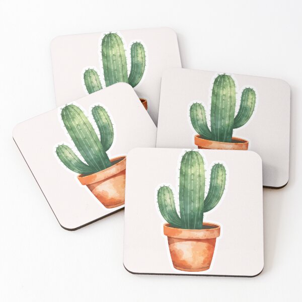 Item preview, Watercolor Cactus in Terracotta Pot_Botanical Plant designed and sold by KooksStudio.