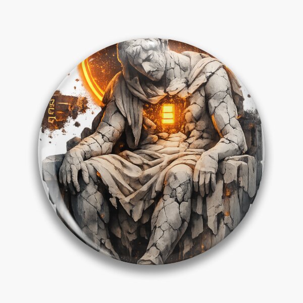 Item preview, Saint of Burnout | Dark Academia Cyberpunk Greek Statue Art designed and sold by NicheThreadCo.