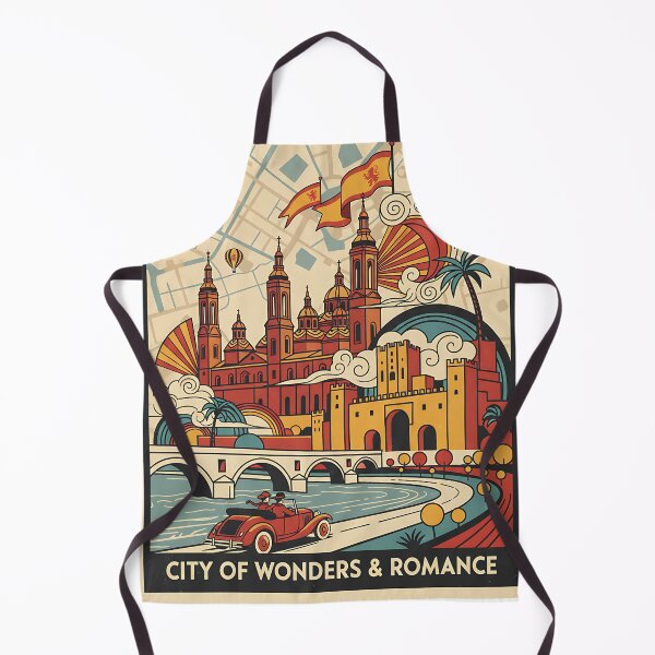 Item preview, Zaragoza Spain 1950s Vintage Travel Tourism designed and sold by TravelersGems.