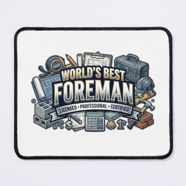 Item preview, World's Best Foreman Construction Supervisor designed and sold by CdnVeteranGraphics .