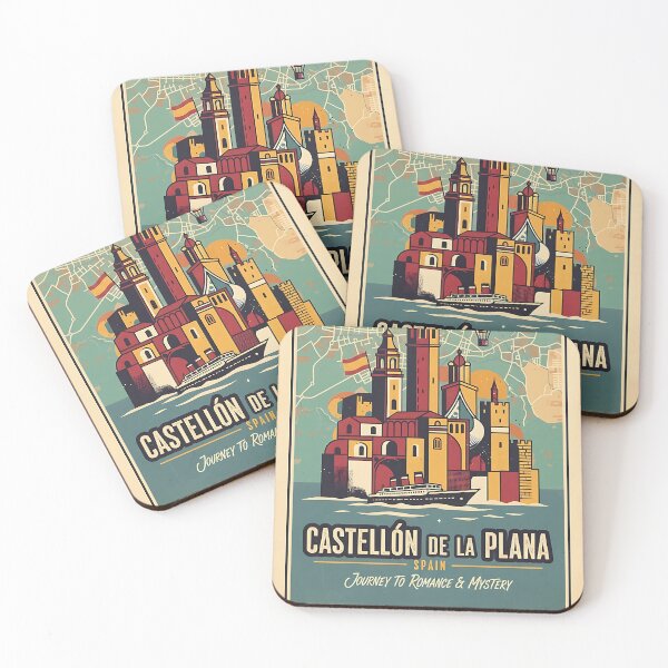 Item preview, Castellon de la Plana Spain 1950s Vintage Travel Tourism designed and sold by TravelersGems.