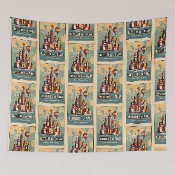 Item preview, Castellon de la Plana Spain 1950s Vintage Travel Tourism designed and sold by TravelersGems.