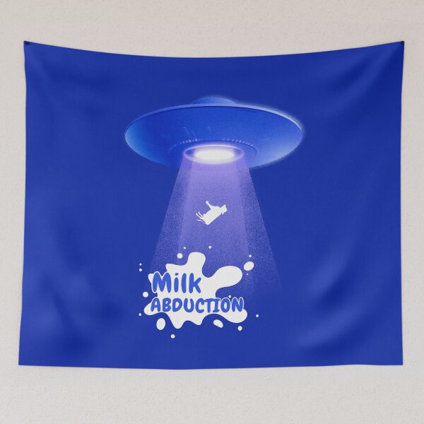 Item preview, Milk Abduction Funny Alien UFO Cow T-Shirt Sci-Fi Humor Farm Gift designed and sold by oonproducts.