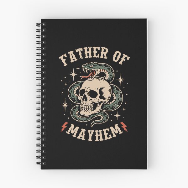 Item preview, Father Of Mayhem Skull Snake Gothic Dad Father's Day designed and sold by Mind-Drift.
