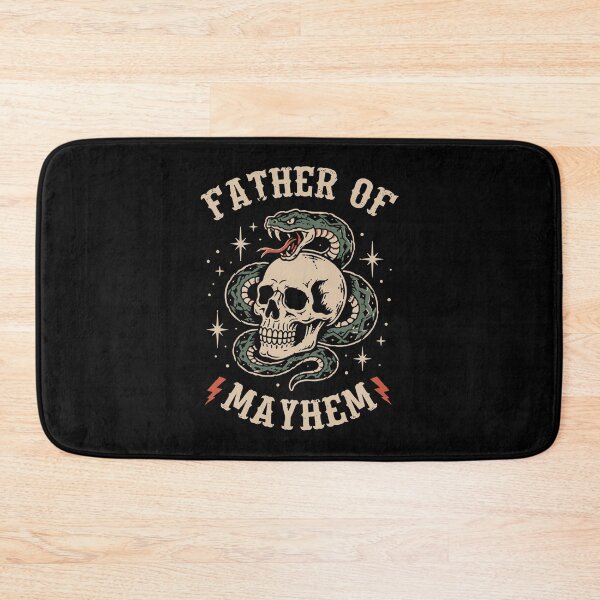 Item preview, Father Of Mayhem Skull Snake Gothic Dad Father's Day designed and sold by Mind-Drift.