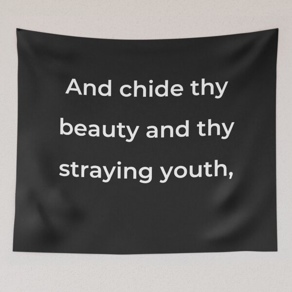 Item preview, "Y reprende tu belleza y tu juventud descarriada," - imprimir blanco designed and sold by ariksworld.