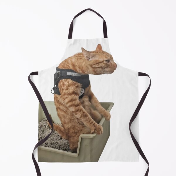 Item preview, Judgment Cat™ | Suspicious Orange Tabby in Litter Box | Funny Meme Cat Sticker & Pet Lover Gift designed and sold by Dyan4.