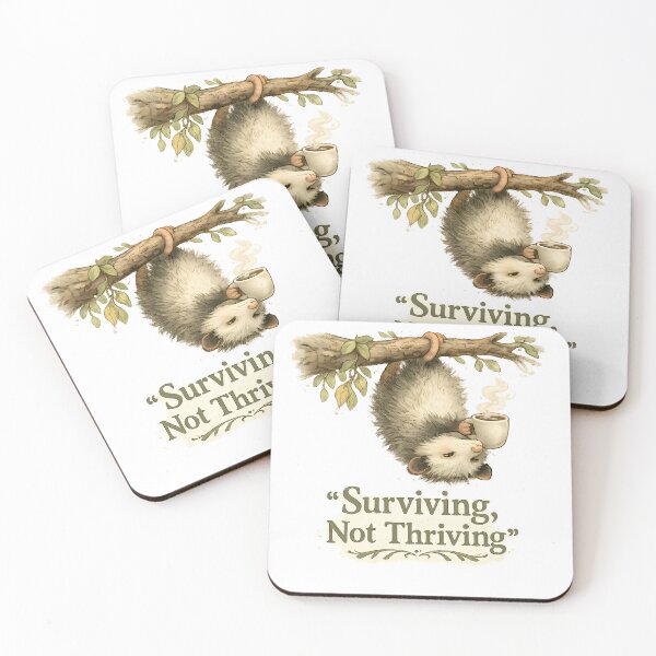 Item preview, Surviving Not Thriving Possum Shirt — Funny Introvert Woodland Animal Tee designed and sold by Gremlin Hours.