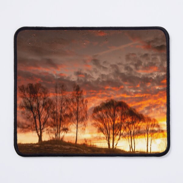 Item preview, Fiery Sunset Water Reflection Abstract Landscape designed and sold by MariaAbaza.