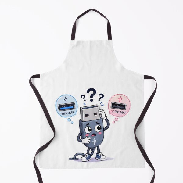 Item preview, USB Guessing Game Funny Tech Cartoon Sticker designed and sold by Dinaelsherkawy.